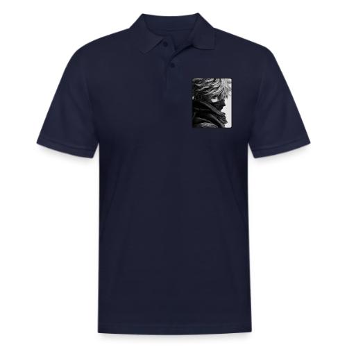 Battle-Worn Ninja Portrait - Men's Pique Polo Shirt