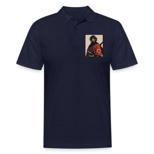 Young Samurai Warrior Portrait - Men's Pique Polo Shirt