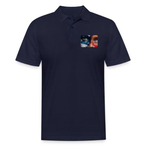 USA: Star-Spangled Glance - Men's Pique Polo Shirt