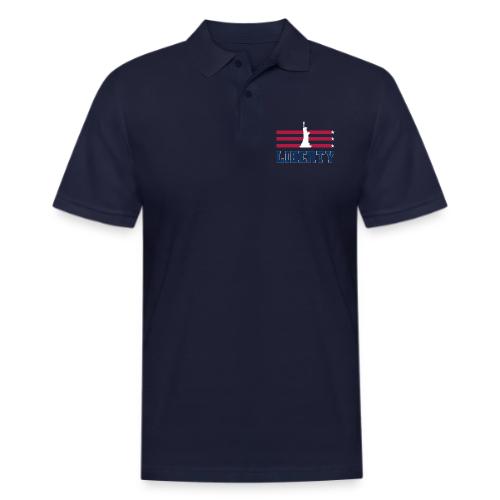 USA: Stars of Liberty - Men's Pique Polo Shirt