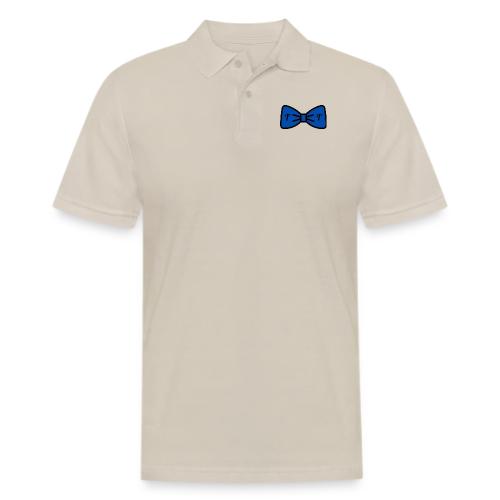 TomoTees Big Blue Bow - Men's Pique Polo Shirt