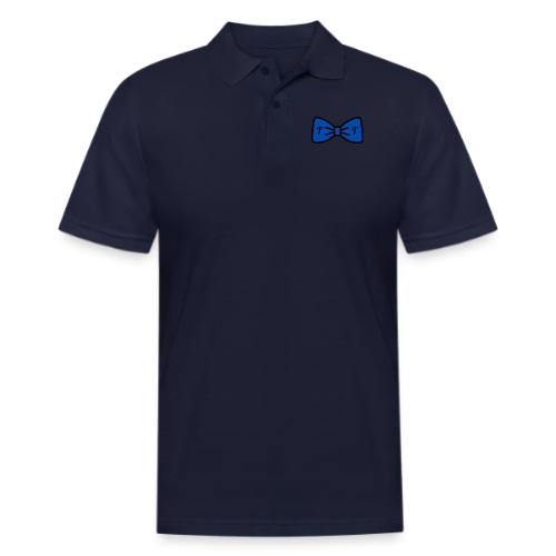 TomoTees Big Blue Bow - Men's Pique Polo Shirt