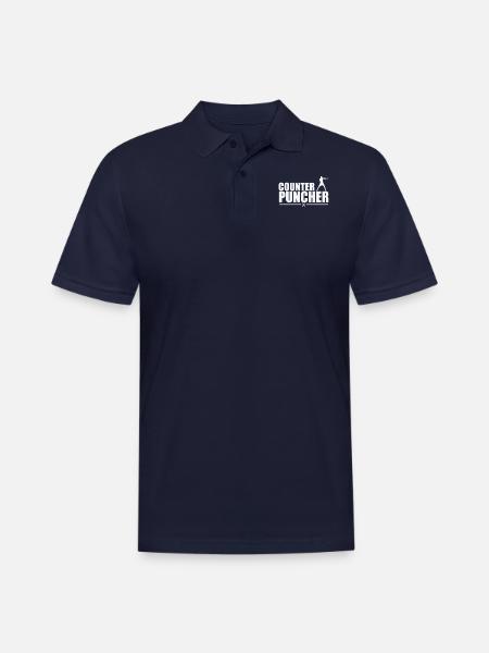 Counter puncher boxing - Men's Pique Polo Shirt - midnight navy