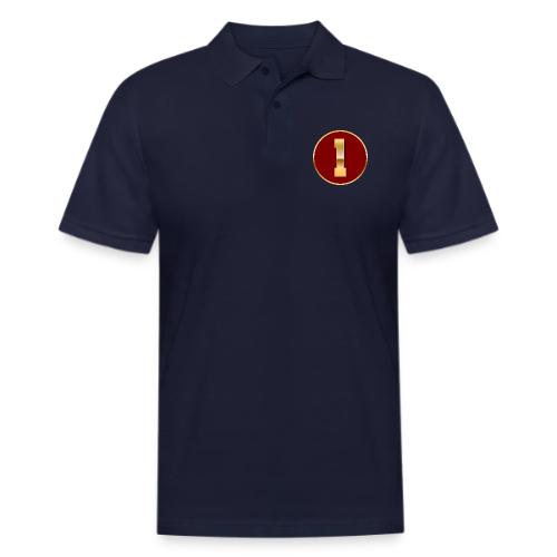 Number 1 in Gold Varsity Font - Men's Pique Polo Shirt