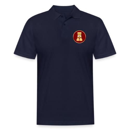 Letter A – Capital Varsity Alphabet Monogram - Men's Pique Polo Shirt