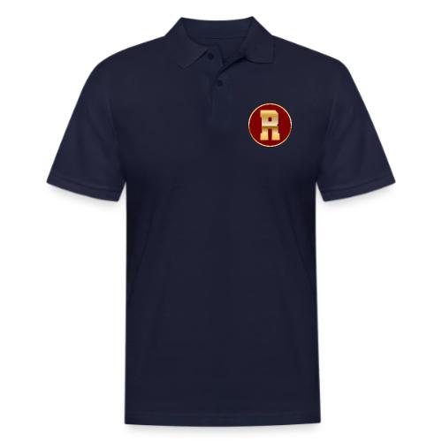 Letter R – Capital Varsity Alphabet Monogram - Men's Pique Polo Shirt