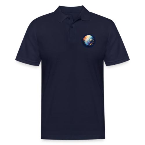Nebula of Planets - Men's Pique Polo Shirt