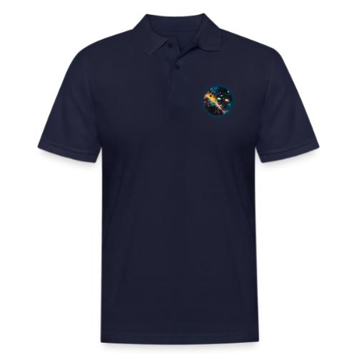 Painted Planetscape - Men's Pique Polo Shirt