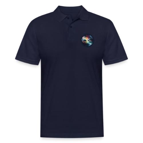 Chaotic Color Planets - Men's Pique Polo Shirt