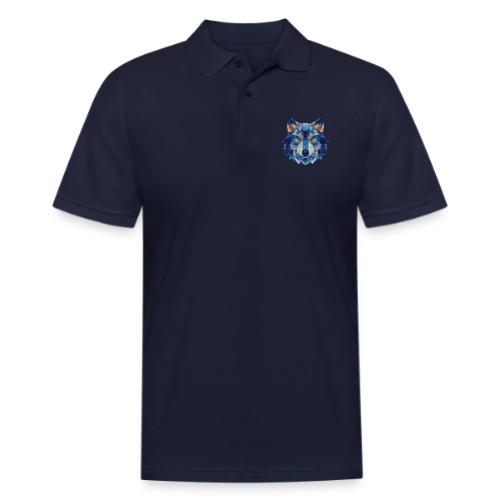 Wolf: Alpha Portrait - Men's Pique Polo Shirt