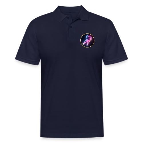 Hockey: Neon Ice Striker - Men's Pique Polo Shirt