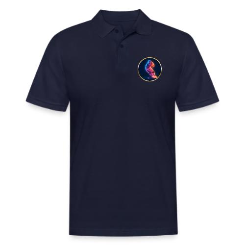 Hockey: Neon Hockey Sketch - Men's Pique Polo Shirt