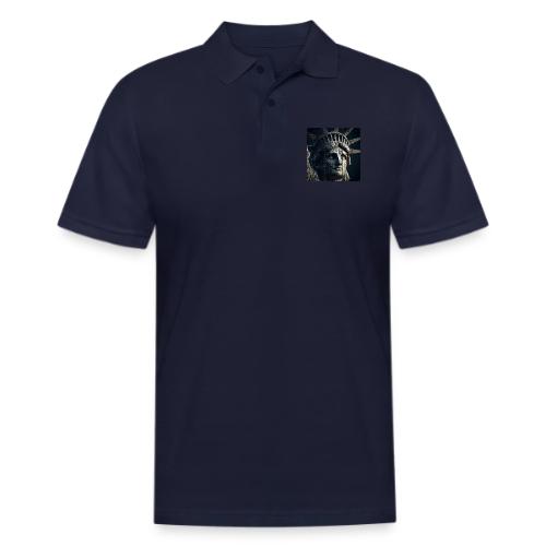 USA: Liberty in Shadows - Men's Pique Polo Shirt