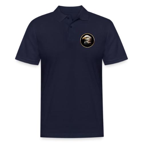 America: Golden Freedom Crest - Men's Pique Polo Shirt