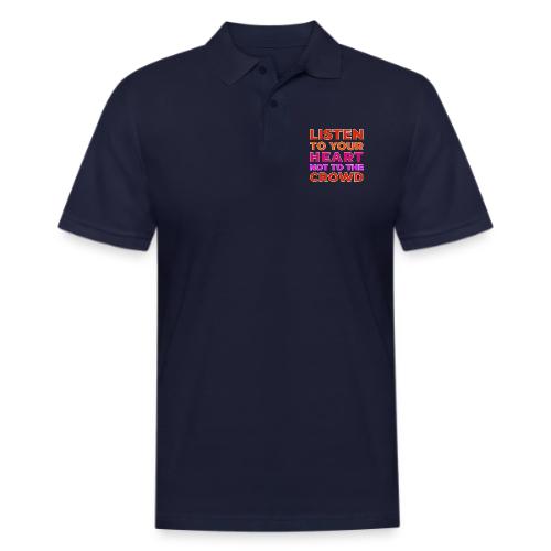 Heart Over Hype - Men's Pique Polo Shirt