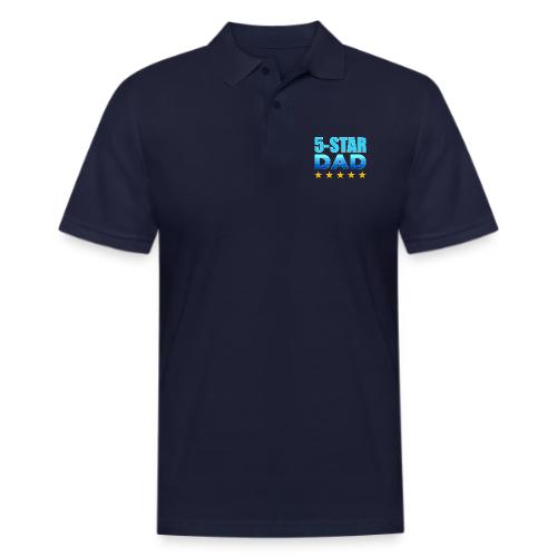 Five Stars Dad - Men's Pique Polo Shirt