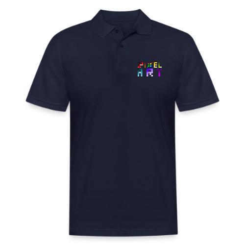 Pixel Art Spectrum - Men's Pique Polo Shirt