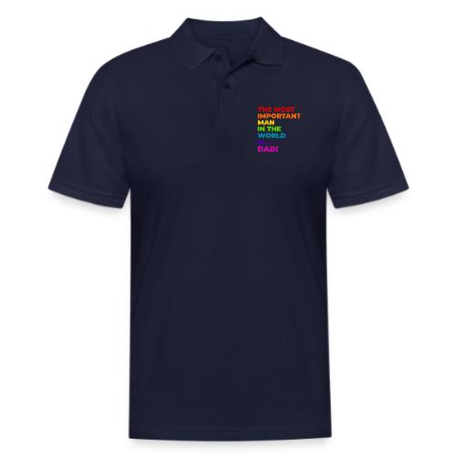 Dad: The Most Important Man in the World - Men's Pique Polo Shirt