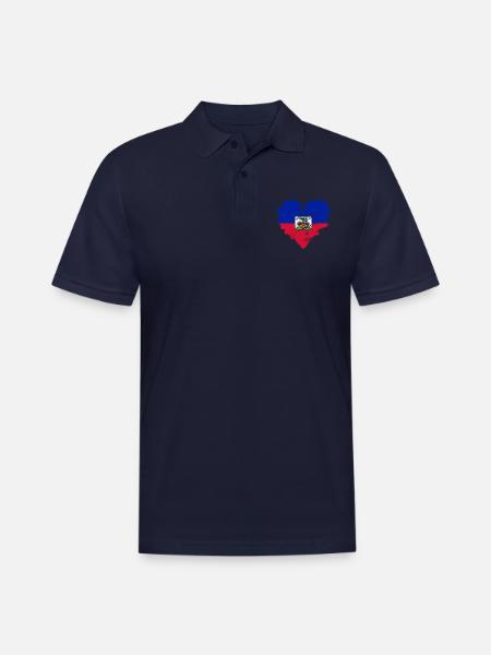 Haiti - Men's Pique Polo Shirt - midnight navy