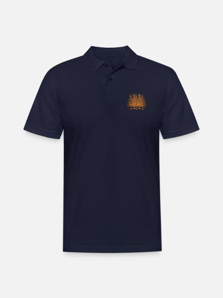 Into The Pine - Men's Pique Polo Shirt - midnight navy