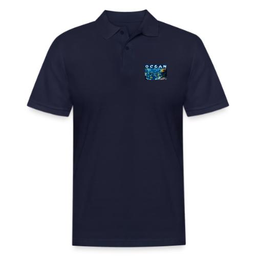 Ocean: Underwater Radiance - Men's Pique Polo Shirt