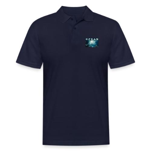 Ocean: Dolphin’s Serenity - Men's Pique Polo Shirt