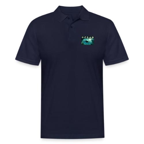 Ocean: Silent Hunter - Men's Pique Polo Shirt