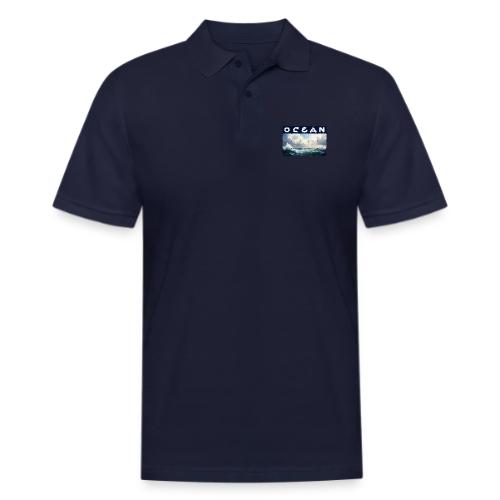Ocean: Waves of Fury - Men's Pique Polo Shirt