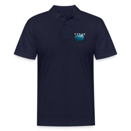 Ocean: Blue Grace - Men's Pique Polo Shirt