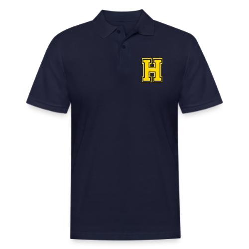 Letter H β Capital Athletic Alphabet Monogram - Men's Pique Polo Shirt