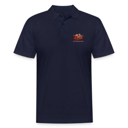 Remembrance Day with Poppies - Men's Pique Polo Shirt