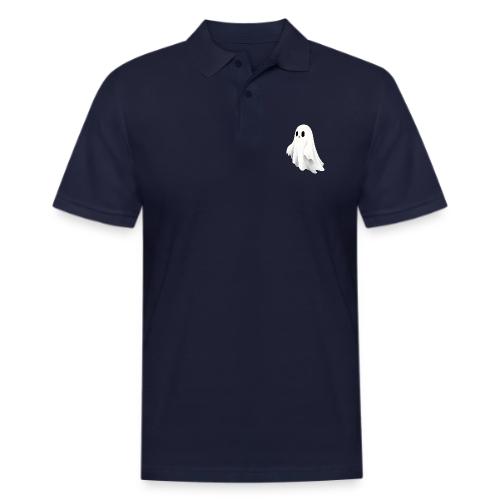 Cute Ghost Cartoon Design - Men's Pique Polo Shirt