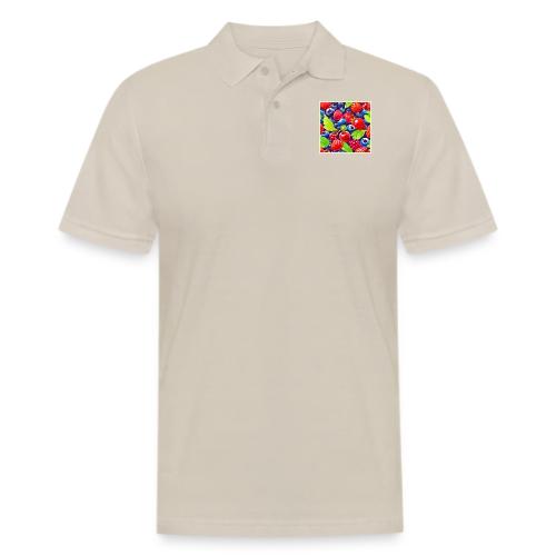 Summer Berry Medley - Men's Pique Polo Shirt