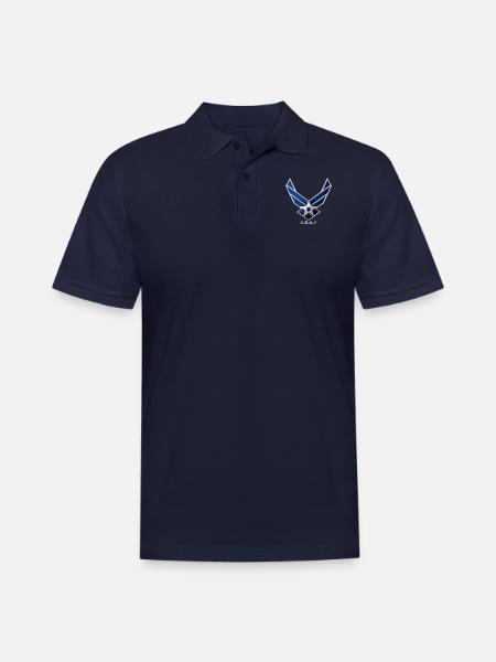 usaf - Men's Pique Polo Shirt - midnight navy