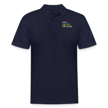 Daddy - Men's Pique Polo Shirt - midnight navy - Front