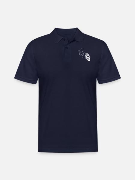 Raven odin birds - Men's Pique Polo Shirt - midnight navy