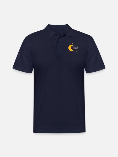anything for our moony - Men's Pique Polo Shirt - midnight navy