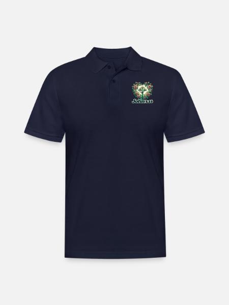 John 3:16 - Men's Pique Polo Shirt - midnight navy
