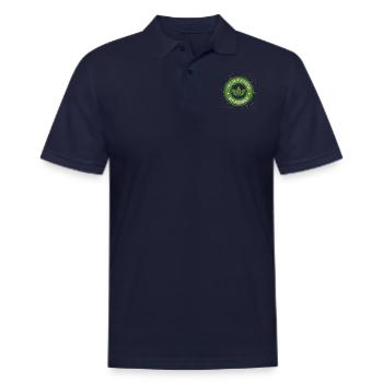 Organic T-Shirt , 100% ORGANIC PRODUCT - Men's Pique Polo Shirt - midnight navy - Front