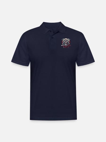 Samurai's Last Stand - Men's Pique Polo Shirt - midnight navy