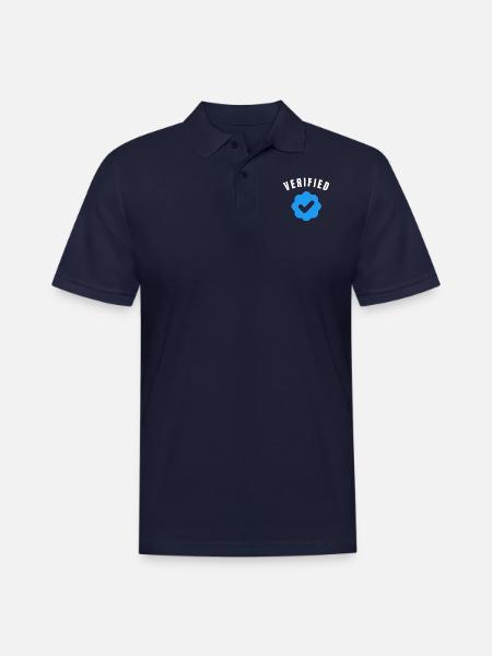 Appreciated Feedback Verified Tweet - Men's Pique Polo Shirt - midnight navy
