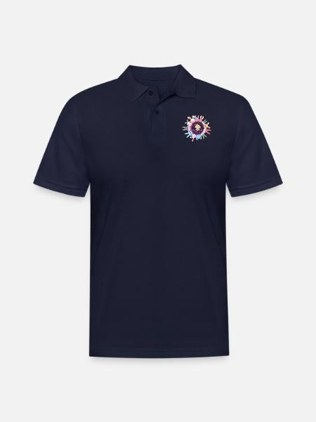 Cuteness Overload - Men's Pique Polo Shirt - midnight navy