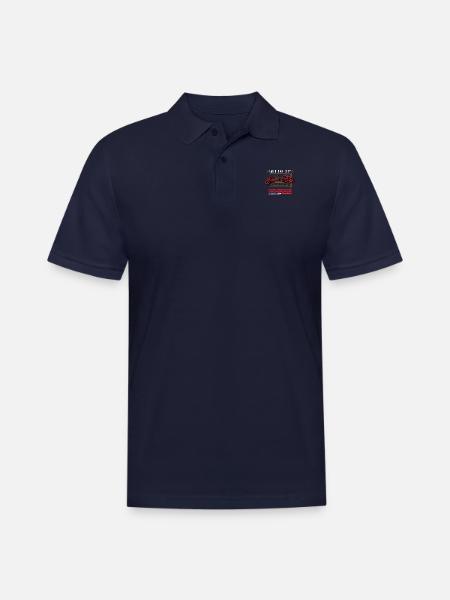 silver city - Men's Pique Polo Shirt - midnight navy