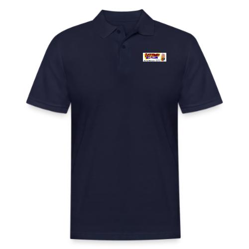 Fast Times Logo with Burning Cube - Men's Pique Polo Shirt