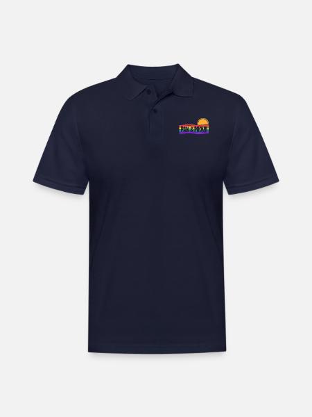 Pan Proud - Men's Pique Polo Shirt - midnight navy