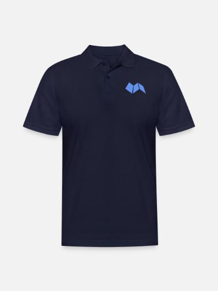 map construction paper guide - Men's Pique Polo Shirt - midnight navy