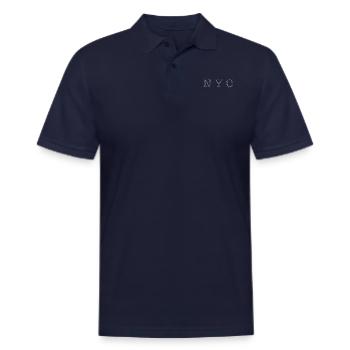 NYC - Men's Pique Polo Shirt - midnight navy - Front