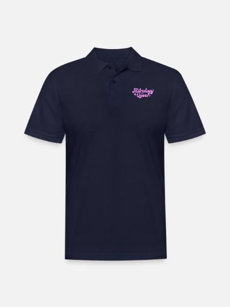 Astrology Queer - Men's Pique Polo Shirt - midnight navy