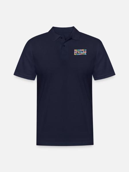 Groovy Somebody's Spoiled Daughter - Men's Pique Polo Shirt - midnight navy
