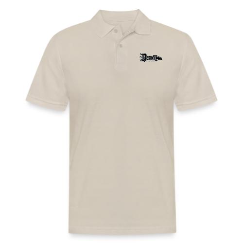 DETROIT GUITAR WTTD BLK SLR REG FONT - Men's Pique Polo Shirt